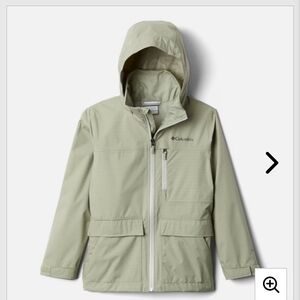 Columbia Kids' Green Hooded Jacket  Size Large